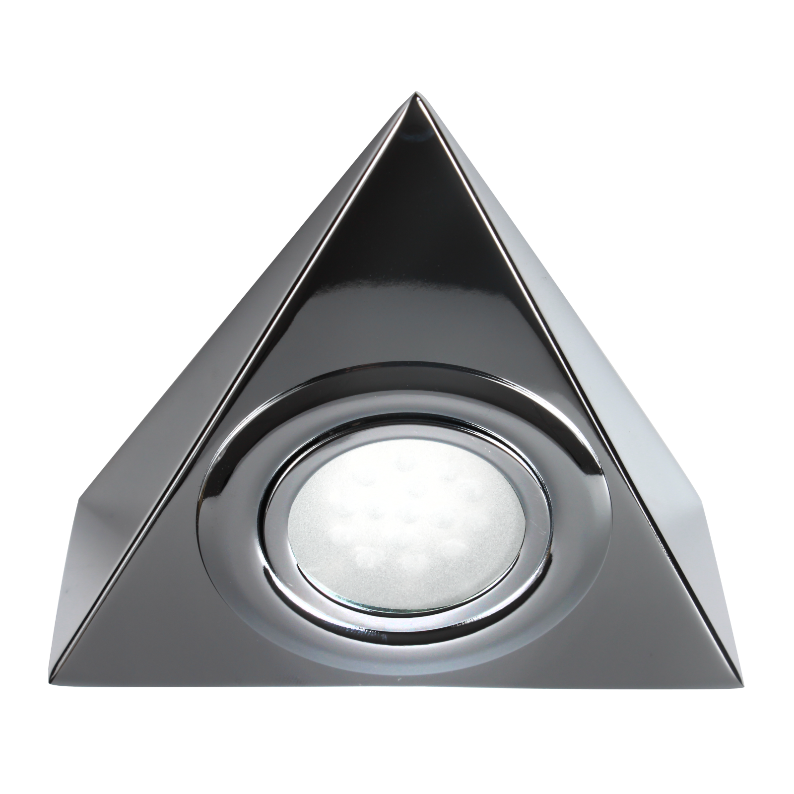 IP20 12V L/V Mini Triangular LED Chrome Under Cabinet Fitting - LTI01C 