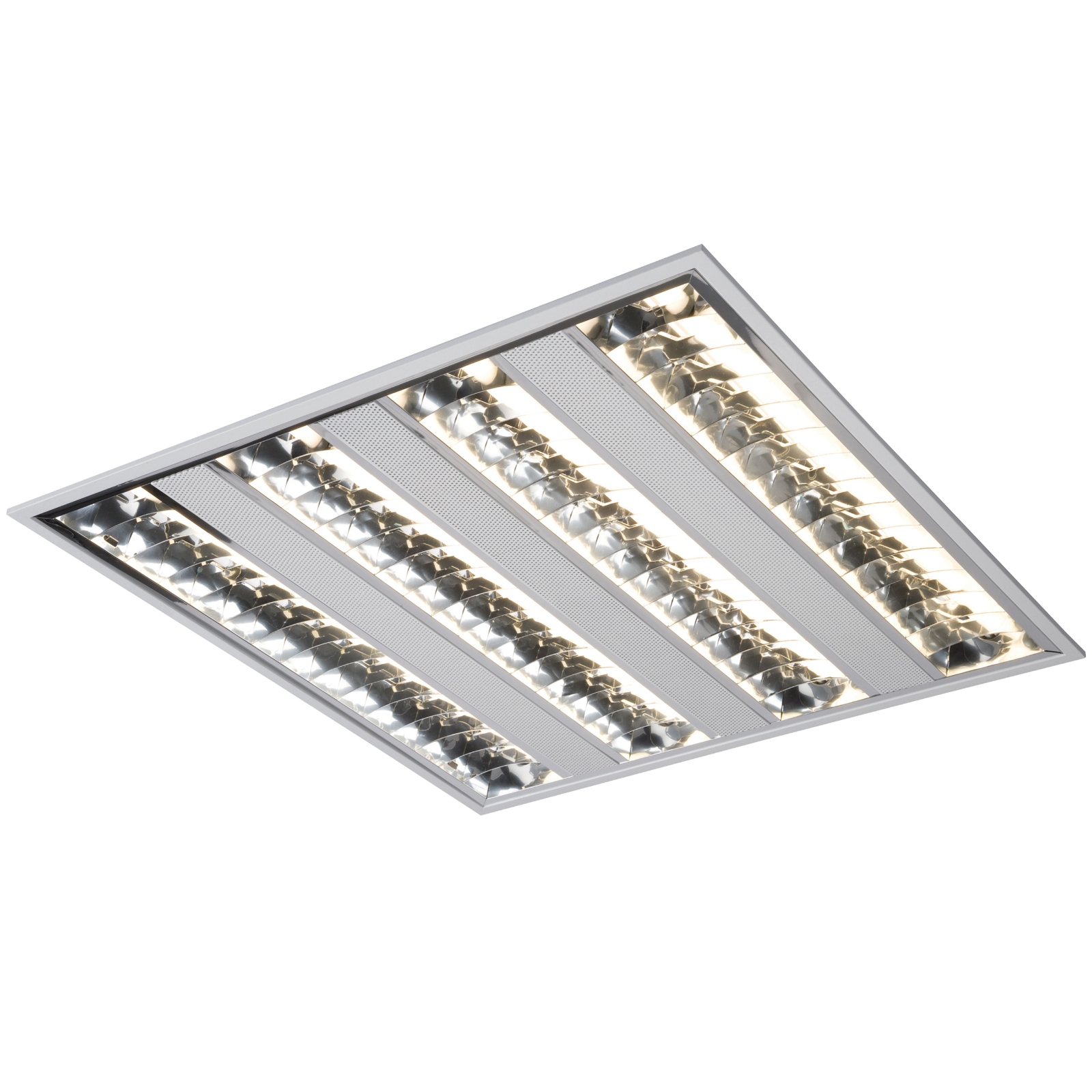 230V IP20 4x14W T5 HF Emergency Modular Fluorescent Fitting 600x600mm - MRC414EMHF 