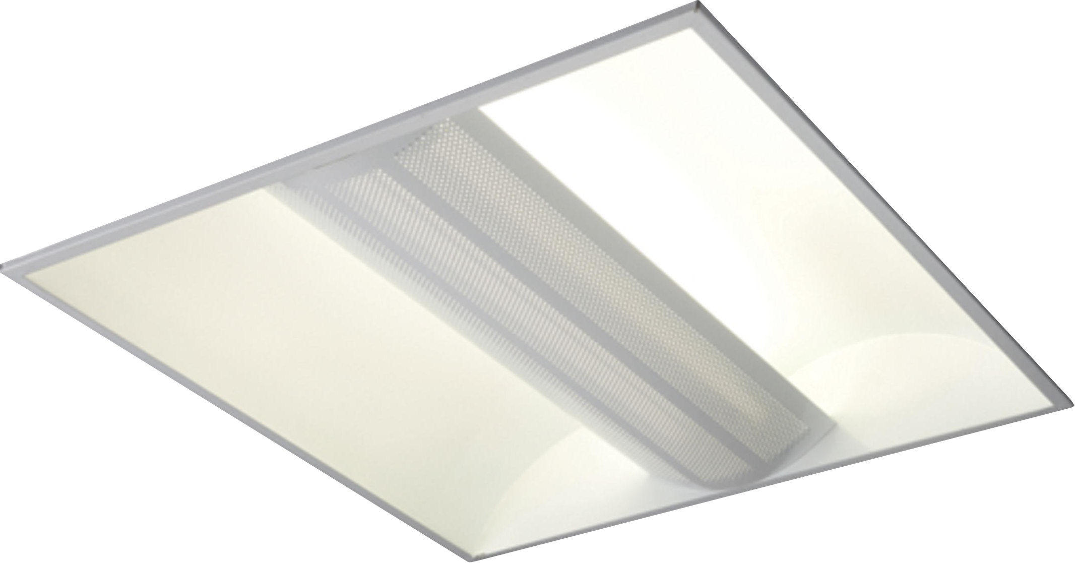 230V IP20 2x55W PL HF Perforated Panel Emergency Fluorescent Modular Fitting 600x600mm - MRD255PLEMHF 