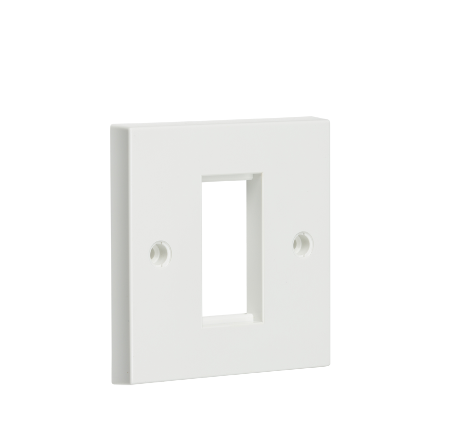 1G Modular Faceplate - White - NET1GWH 