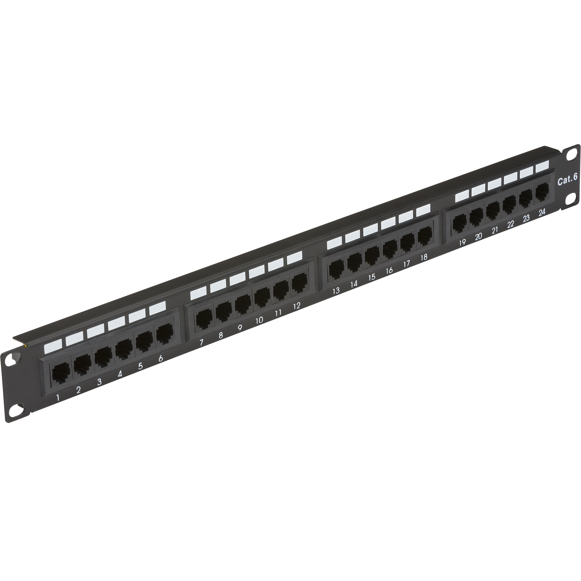 19Gǥ 1U 24-port UTP CAT6 Patch Panel - NET24C6 