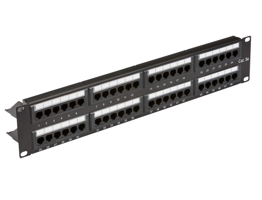 19Gǥ 2U 48-port UTP CAT5e Patch Panel - NET48C5E 