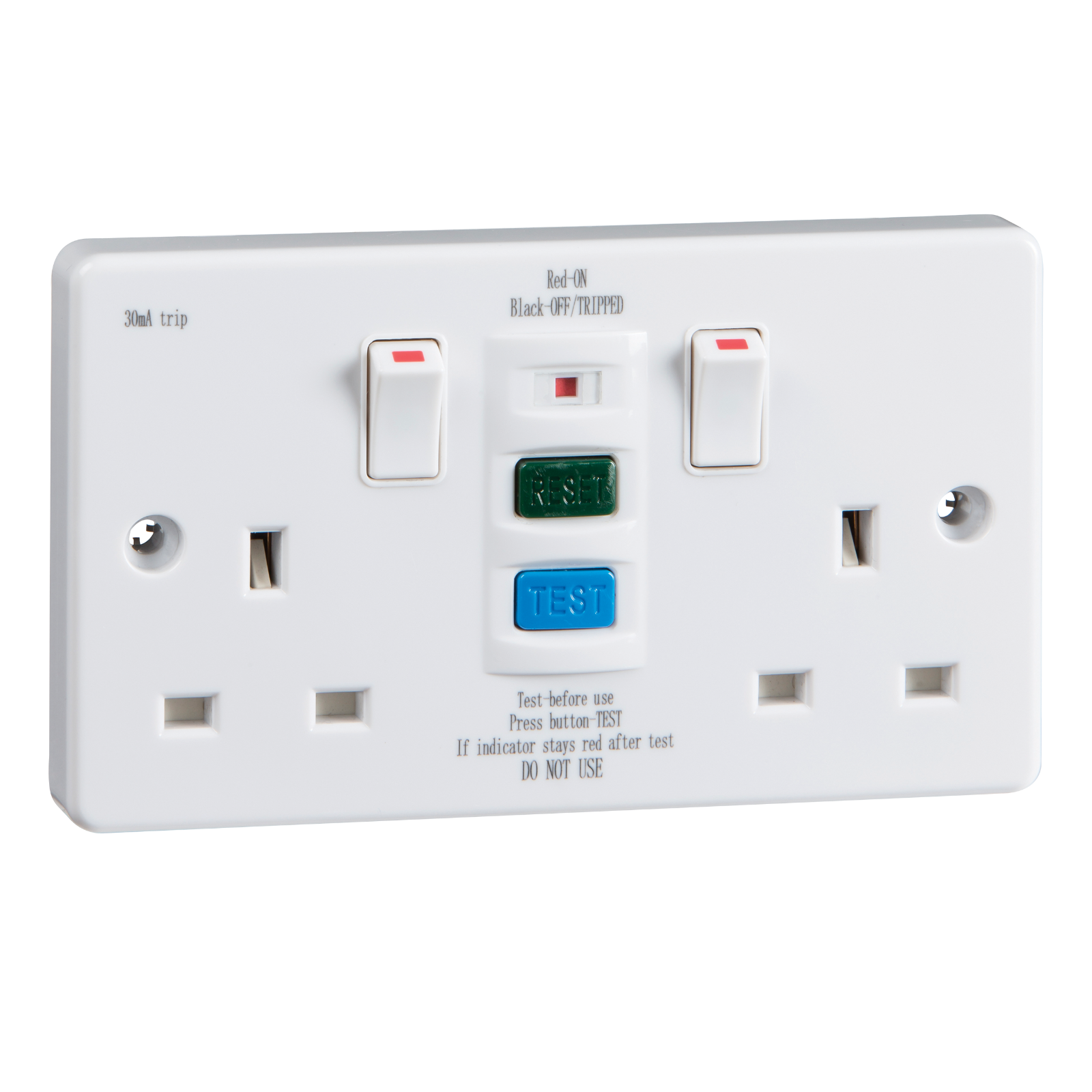 13A 2G RCD Switched Socket - RCD9000 