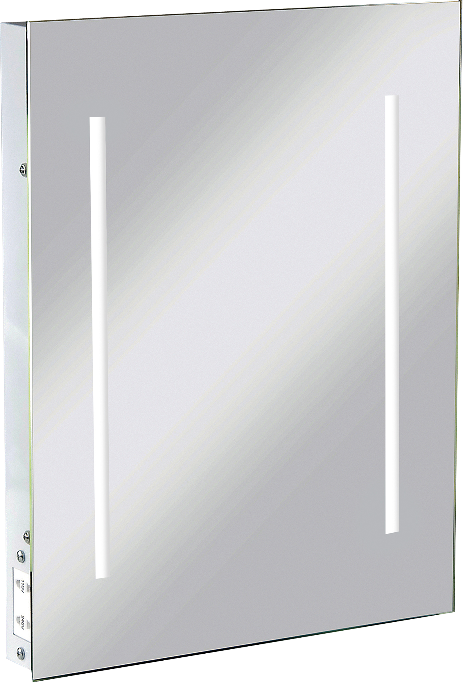 IP44 LED Rectangular Mirror With Dual Voltage Shaver Socket - RCTM2LED 