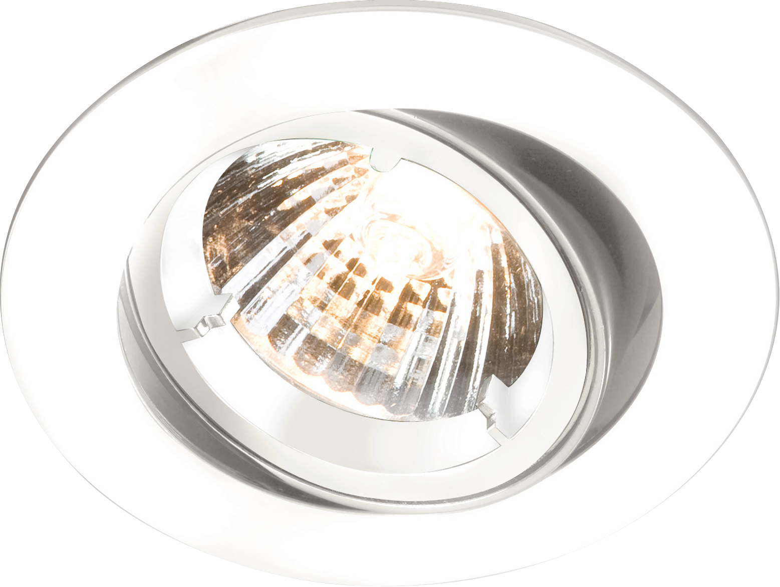 IP20 230V/12V GU10/MR16 White Recessed Tilt Twist & Lock Downlight - RD2W 