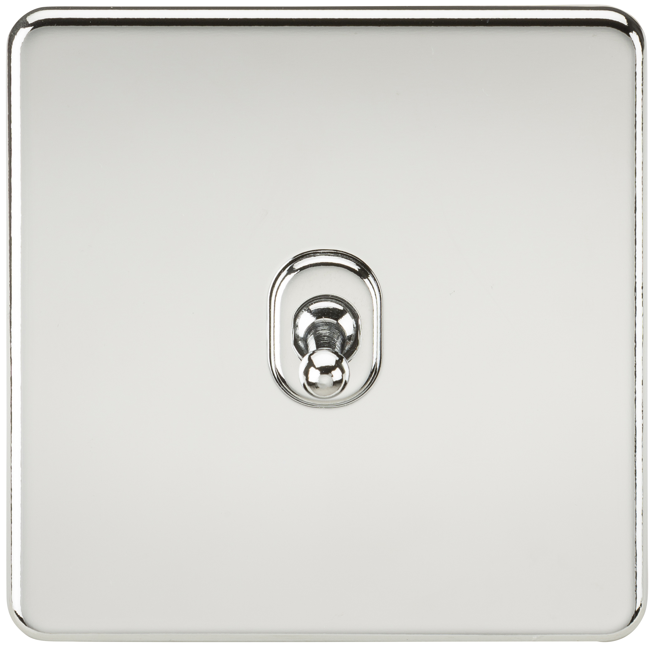 Screwless 10A 1G 2-Way Toggle Switch - Polished Chrome - SF1TOGPC 