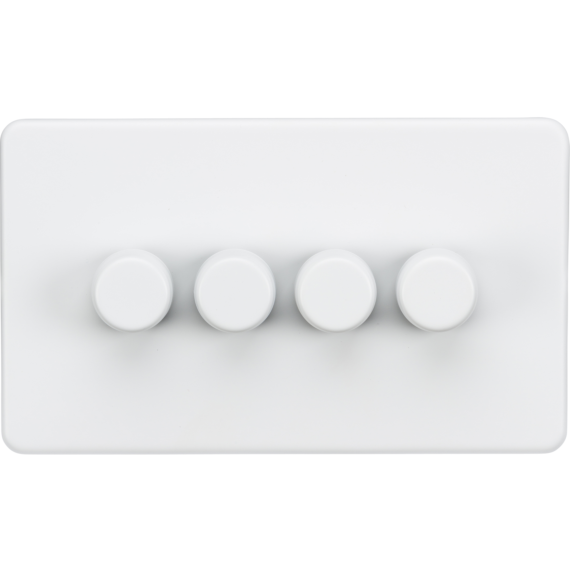 Screwless 4G 2-Way 40-400W Dimmer Switch - Matt White - SF2174MW 