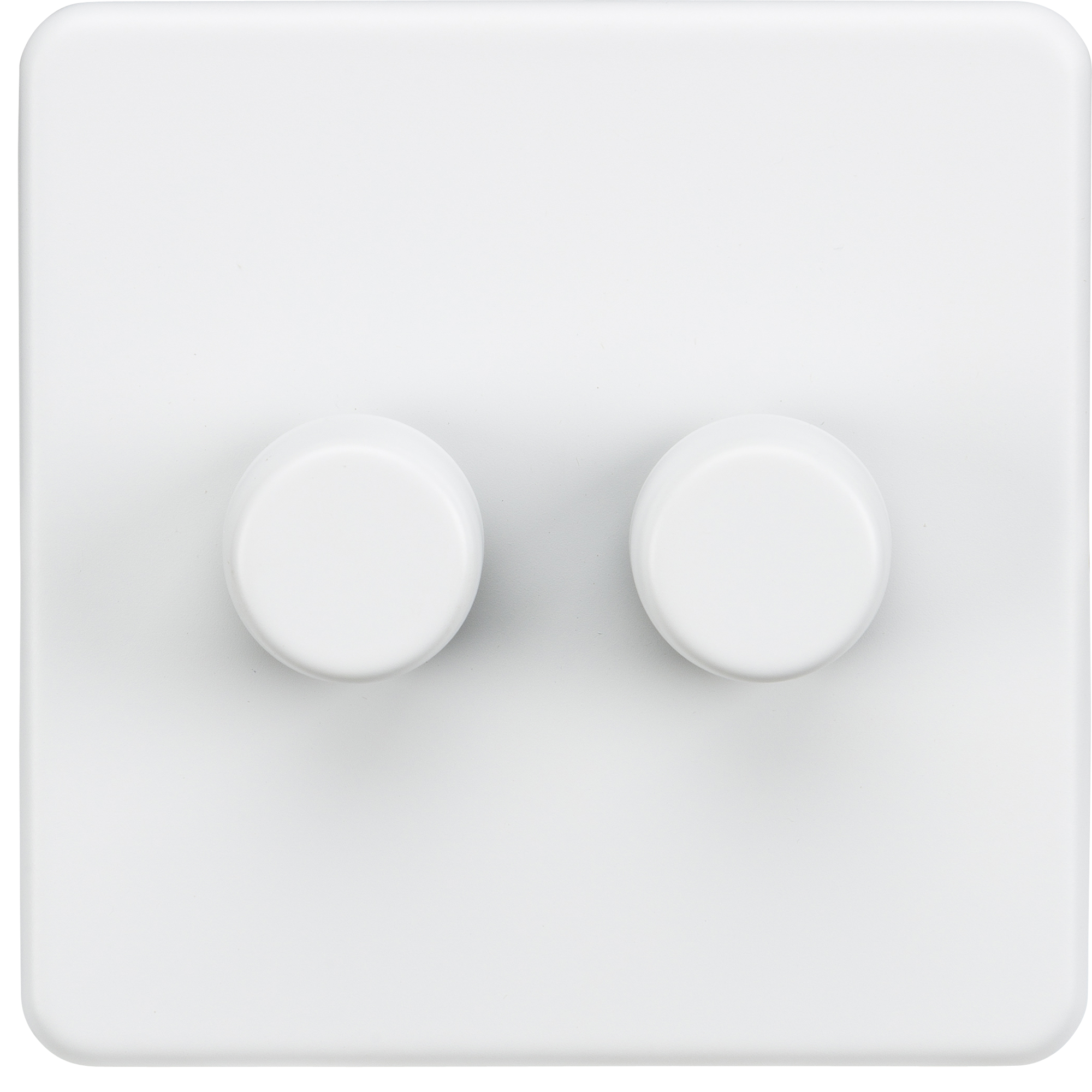 Screwless 2G 2-way 10-200W (5-150W LED) Trailing Edge Dimmer - Matt White - SF2182MW 