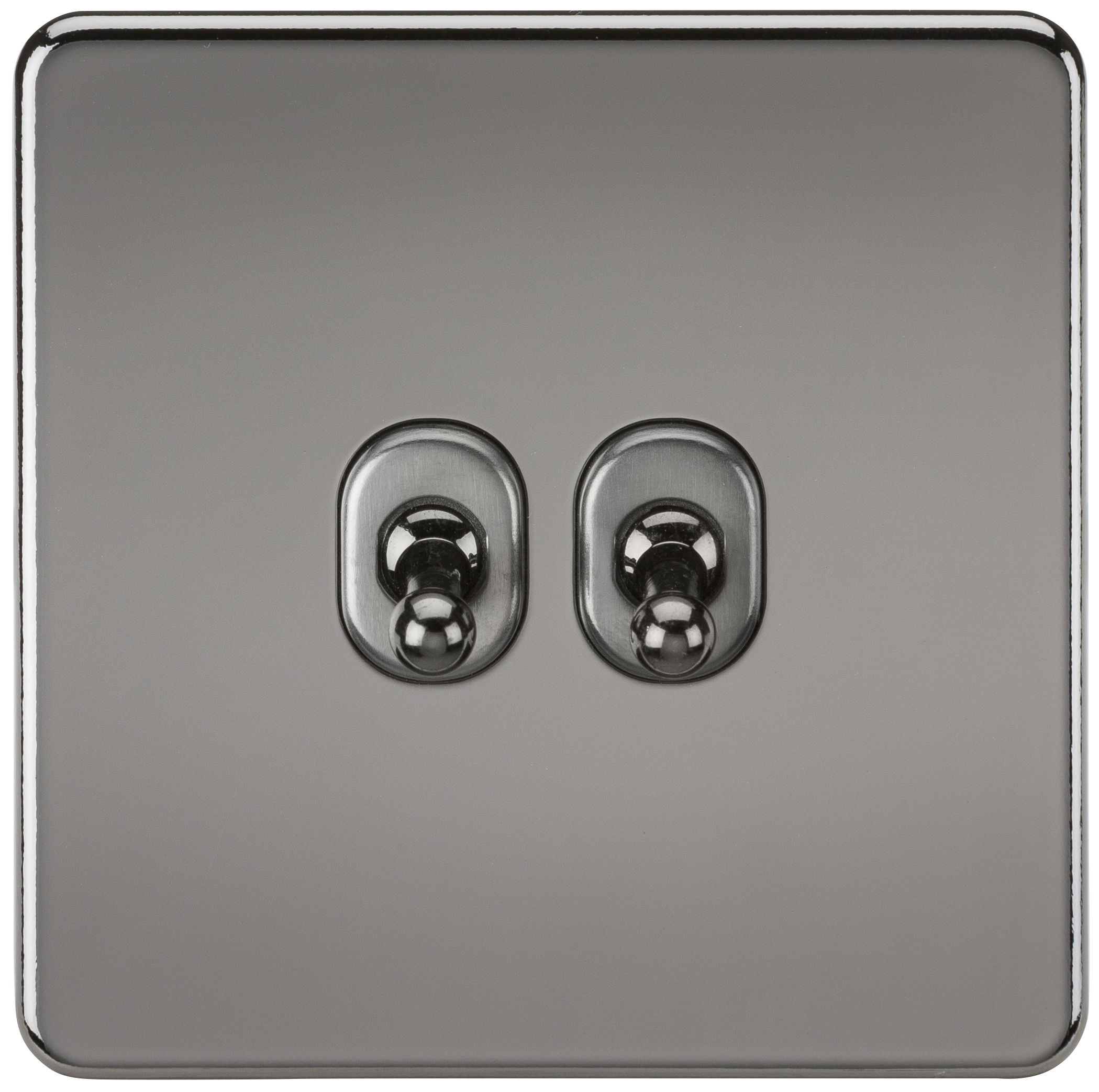 Screwless 10A 2G 2-Way Toggle Switch - Black Nickel - SF2TOGBN 