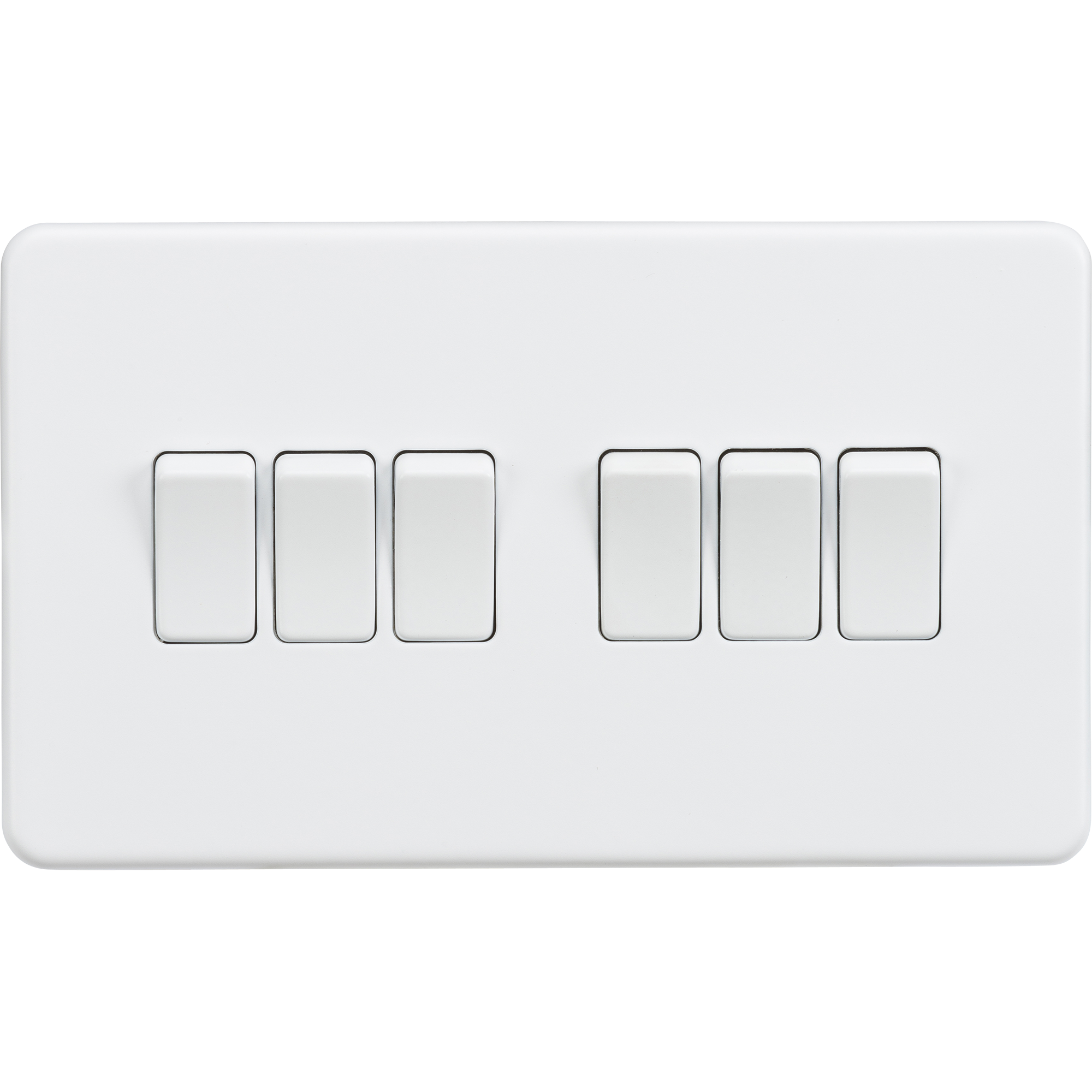 Screwless 10A 6G 2-Way Switch - Matt White - SF4200MW 