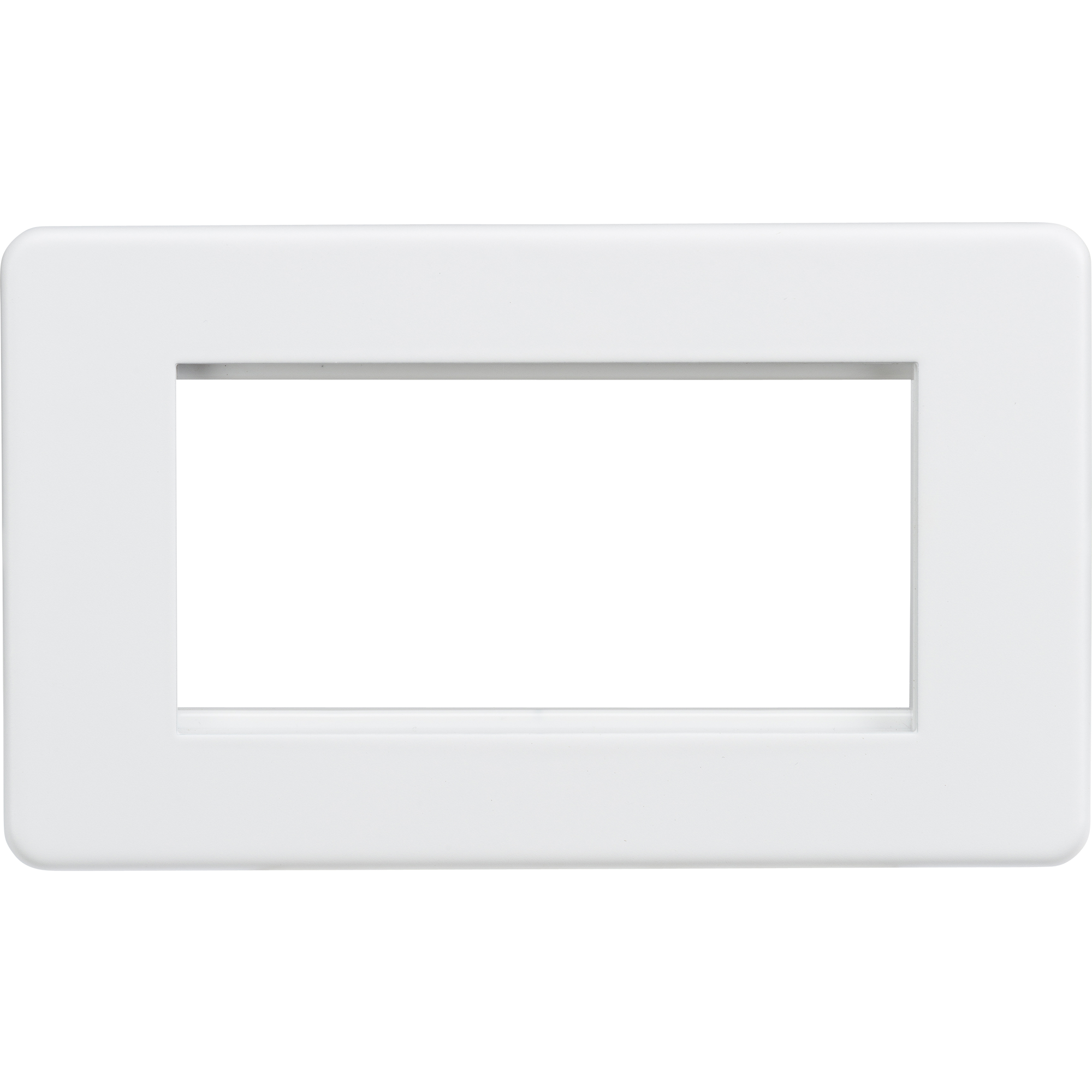 Screwless 4G Modular Faceplate - Matt White - SF4GMW 