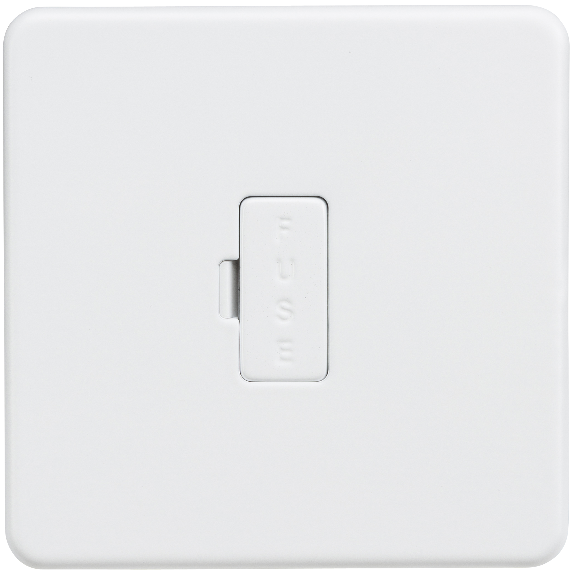 Screwless 13A Fused Spur Unit - Matt White - SF6000MW 