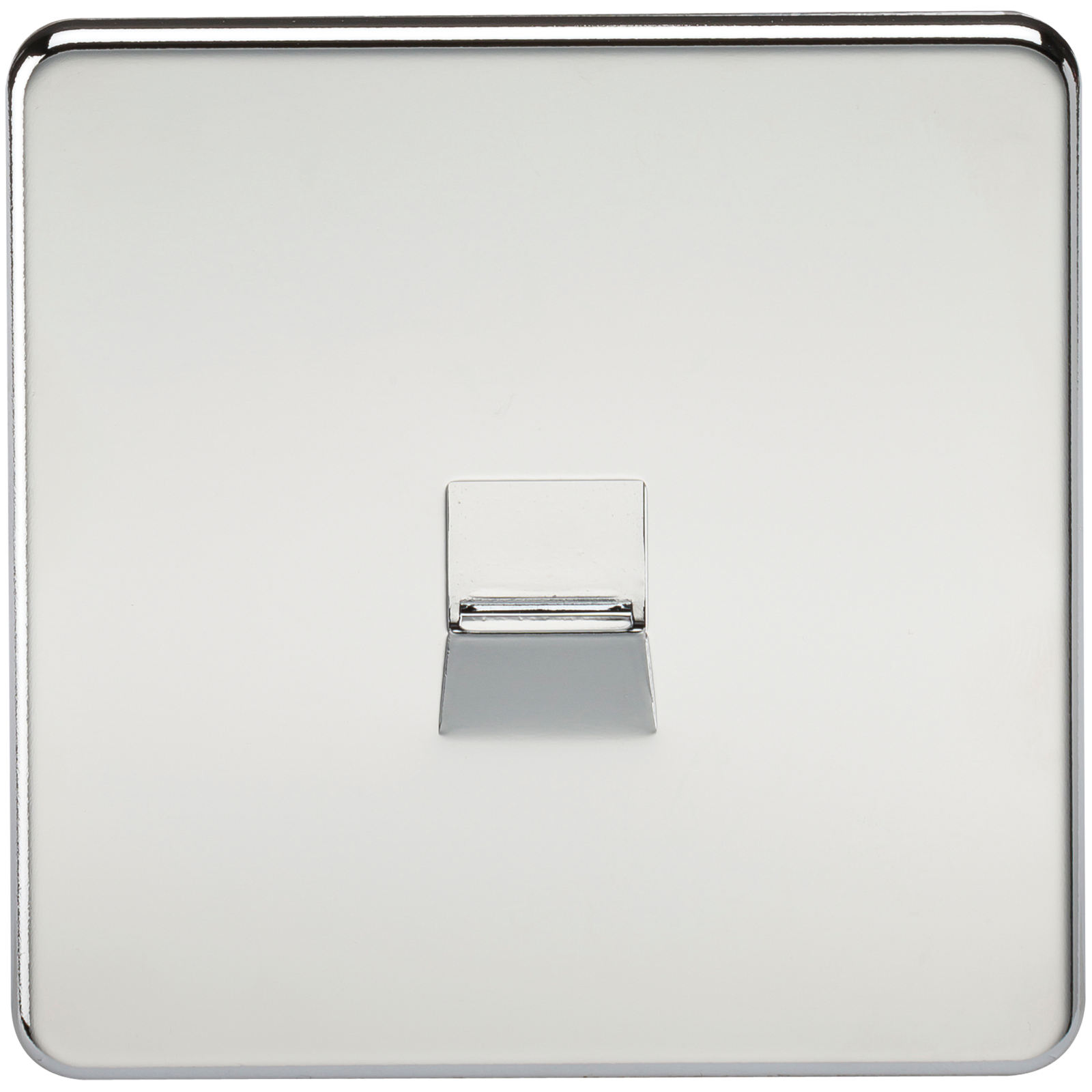 Screwless Telephone Extension Socket - Polished Chrome - SF7400PC 