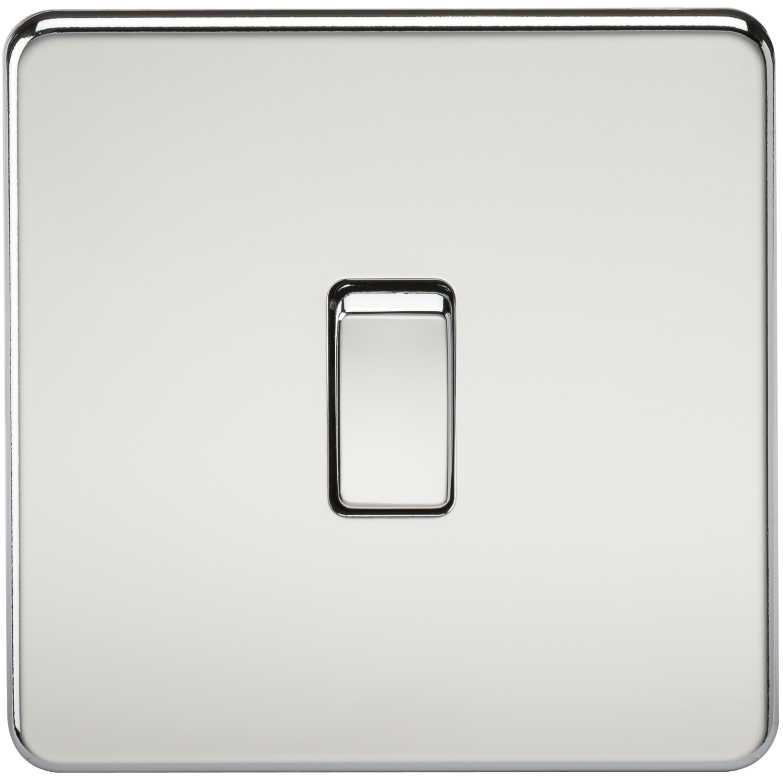 Screwless 20A 1G DP Switch - Polished Chrome - SF8341PC 