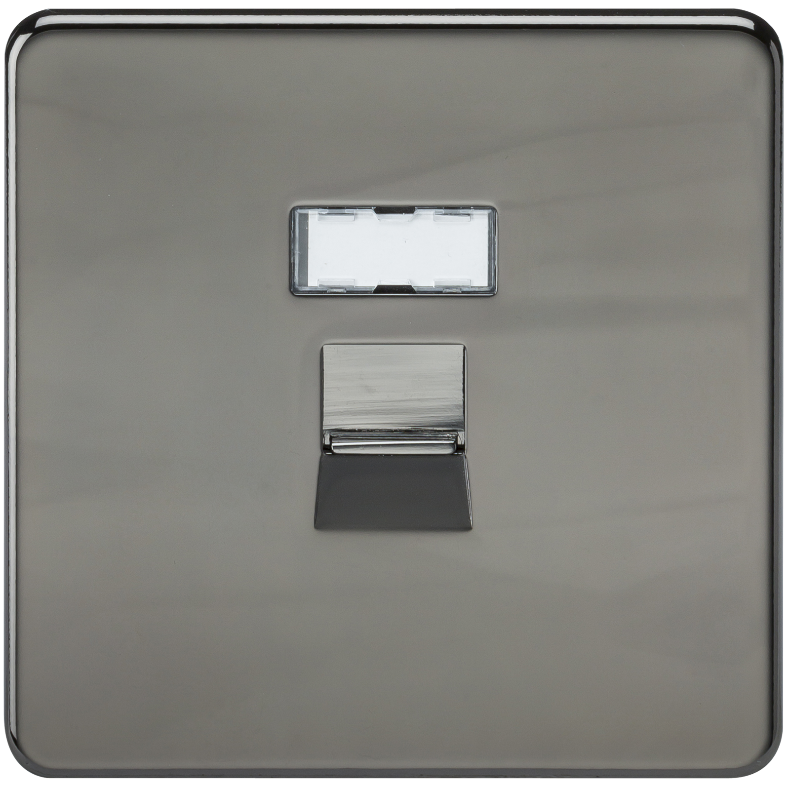 Screwless RJ45 Network Outlet - Black Nickel - SFRJ45BN 