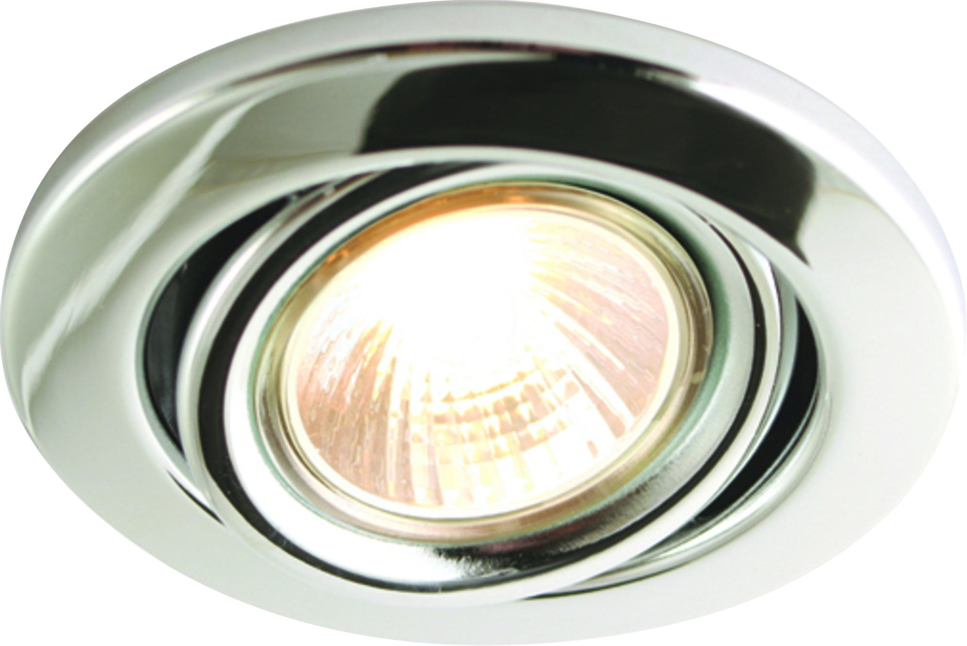 IP20 230V 50W Max. GU10 Chrome Recessed Tilt Downlight - SGZ10C 