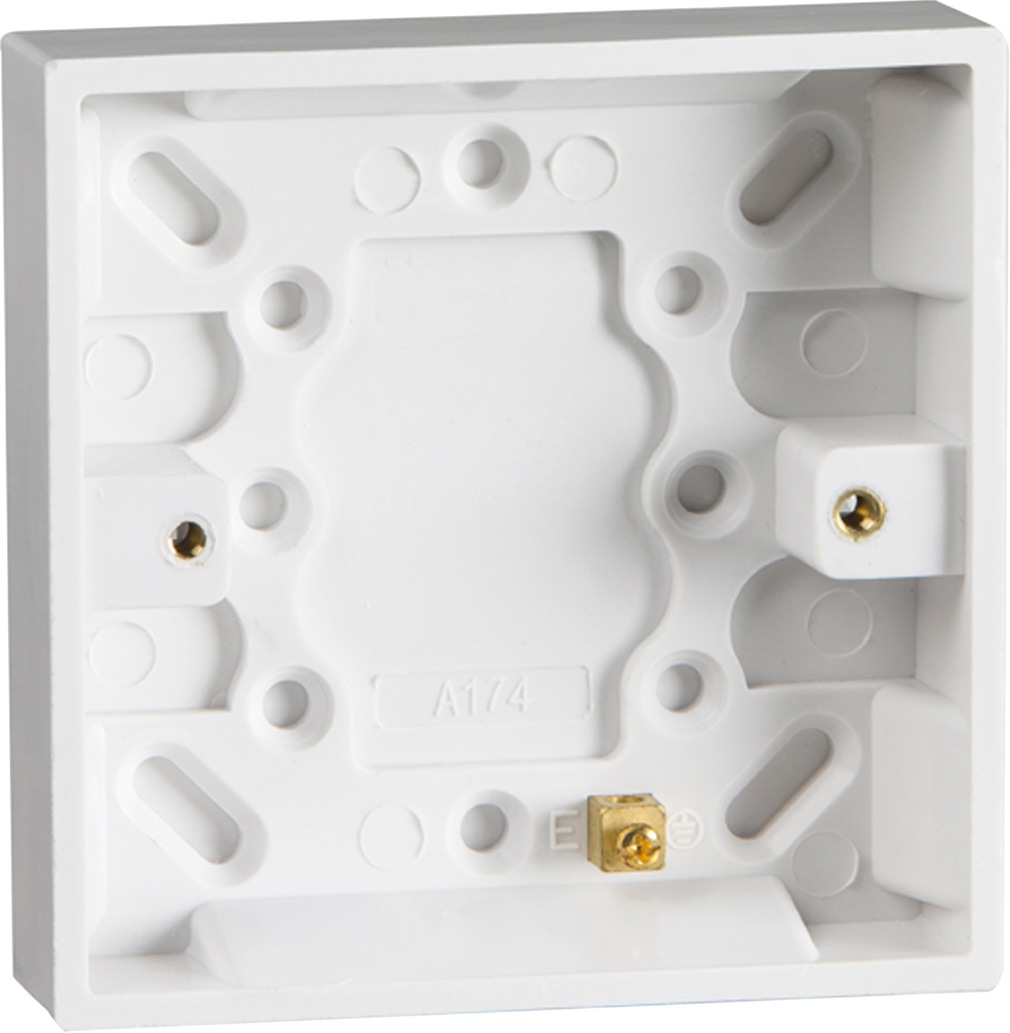 16mm Single Pattress Box With Earth Terminal - ST1300 