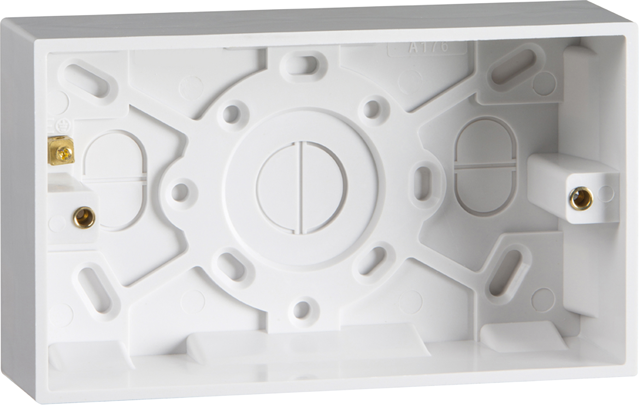 35mm Double Pattress Box With Earth Terminal - ST1800 