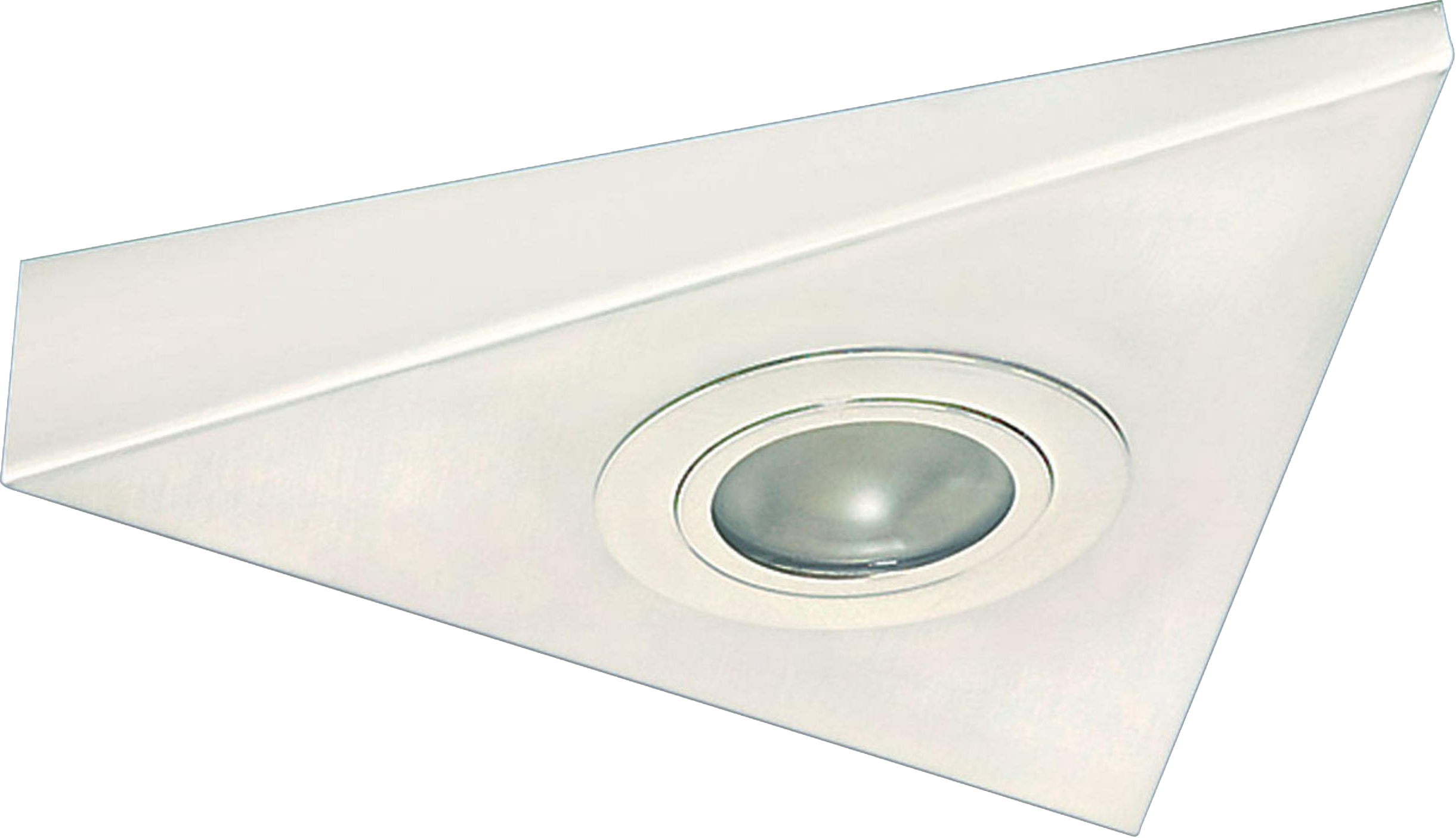 IP20 Mini Triangular Under Cabinet Fitting In White - STI01W 