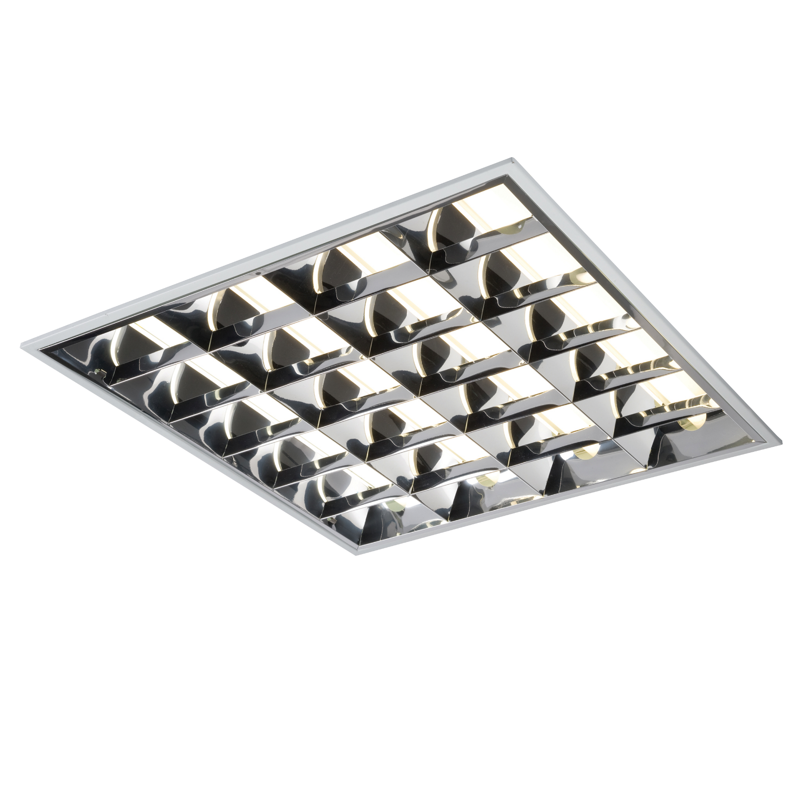 IP20 4x18W T8 CAT2 Surface Mounted Emergency Fluorescent Fitting 610x600x75mm - SURF418EMHF 