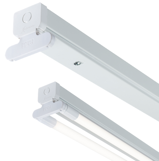 230V T8 Twin LED-Ready Batten Fitting 1225mm (4ft) (without A Ballast Or Driver) - T8LB24 