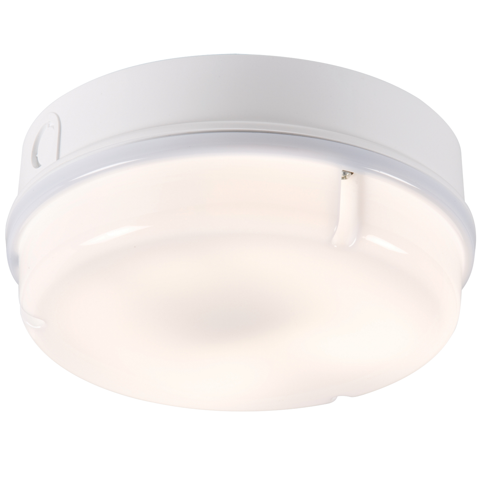 IP65 28W HF Round Emergency Bulkhead With Opal Diffuser And White Base - TPR28WOEMHF 