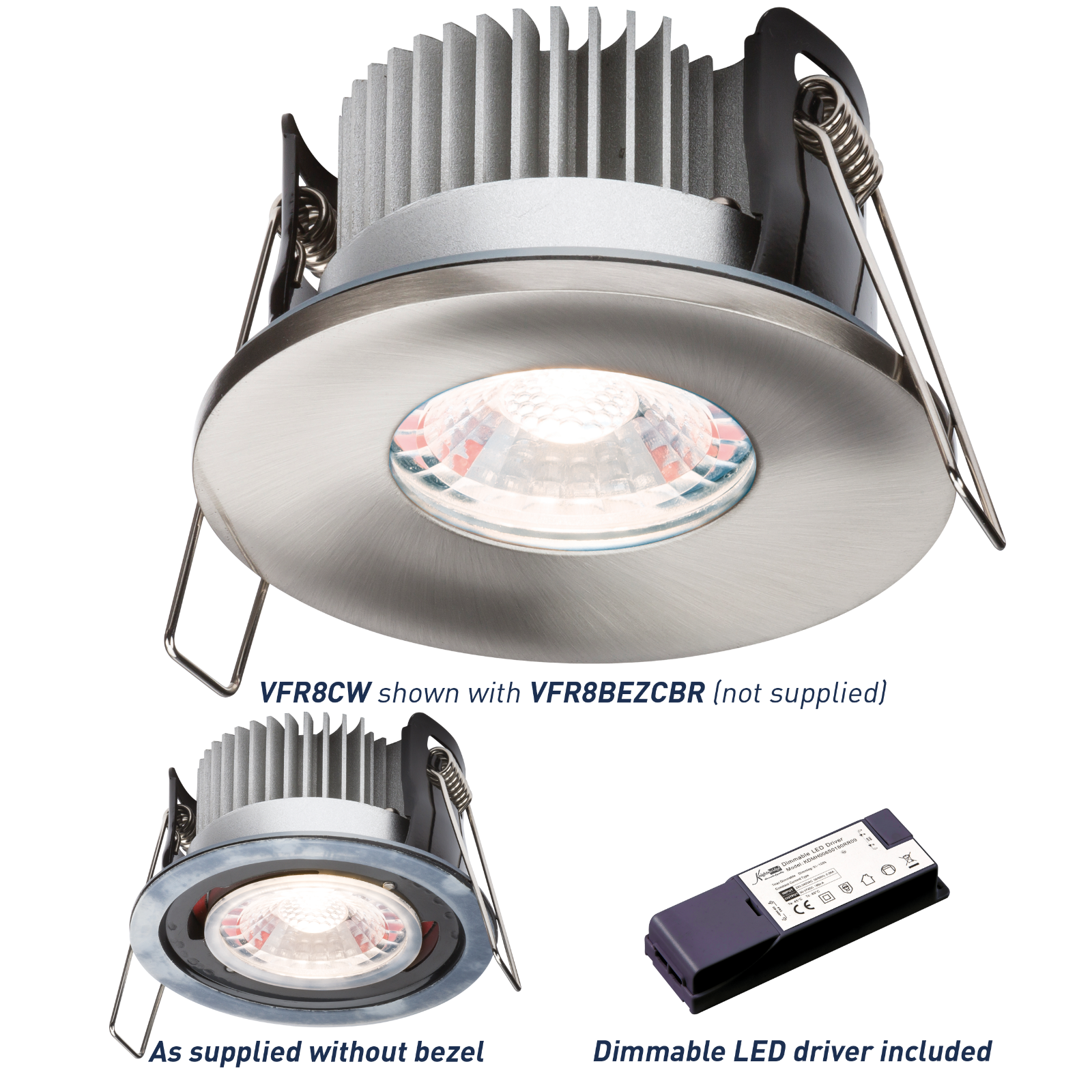 PROKNIGHT LED IP65 8W Fire-Rated Downlight 4000K - VFR8CW 