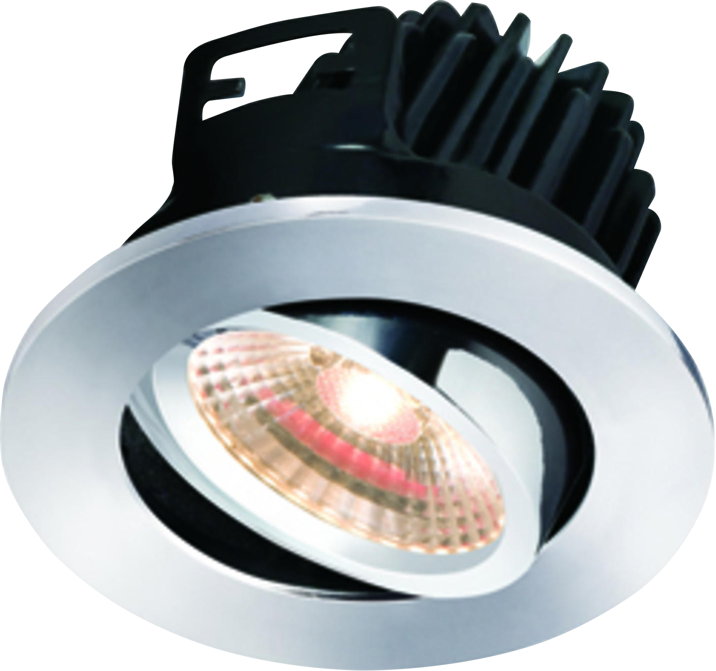 IP20 7W LED 3000K Warm White Tilt Downlight Chrome - VFRCOBWW2 