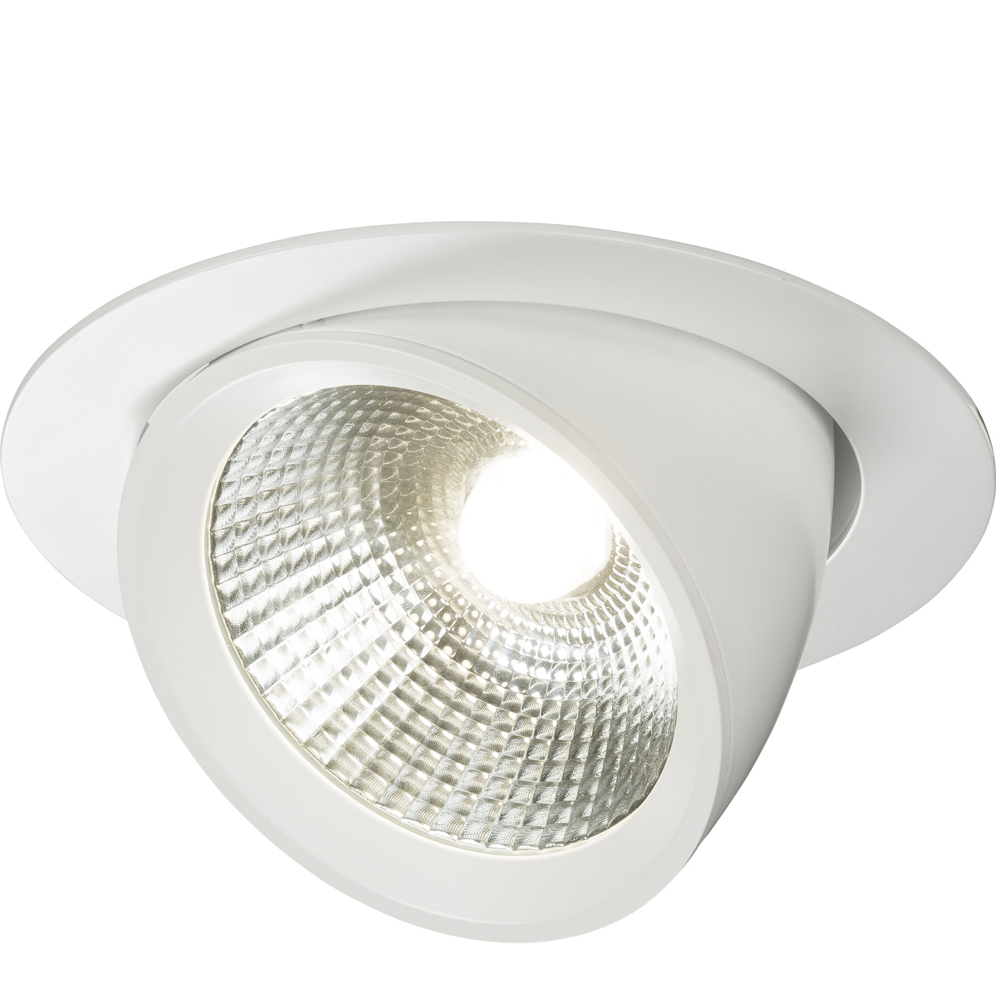 230V 40W Round LED Recessed Adjustable Downlight - WW40C 