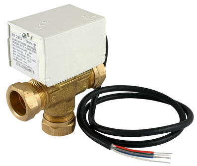 Motorised 3 Port Zone Valve 28mm - MP2803 - DISCONTINUED 