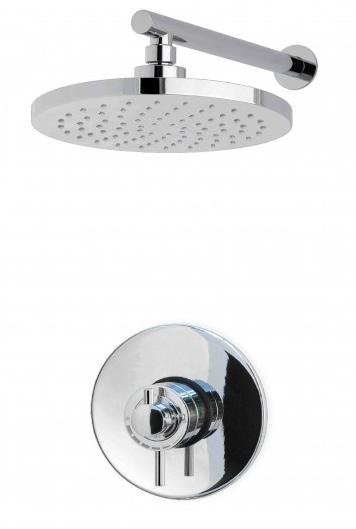 MX Atmos Zone Thermostatic Concentric Mixer With Wall Arm Overhead - HLZ