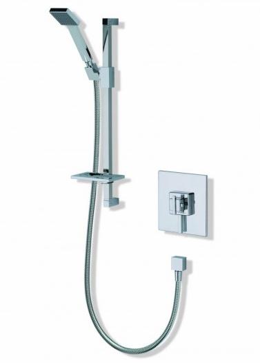 MX Atmos Edge Thermostatic Concealed Concentric Mixer With Riser Rail - HMD