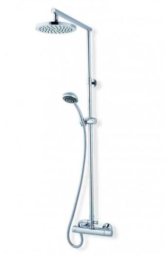 MX Atmos Azure Thermostatic Bar Mixer With Diverter And Overhead - HMN