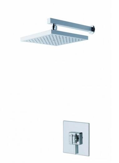 MX Atmos Zinc Thermostatic Concealed Concentric Mixer With Wall Arm Overhead - HMQ