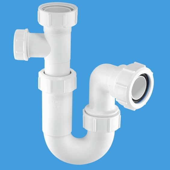 1¼" (1.1/4") Tubular Swivel Basin Trap with 19/23mm pipe connection - ASA10-SP