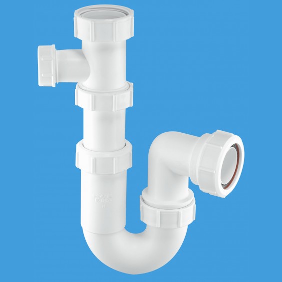 1½" (1.1/2") Tubular Swivel Sink Trap with 19/23mm pipe connection - ASC10-SP