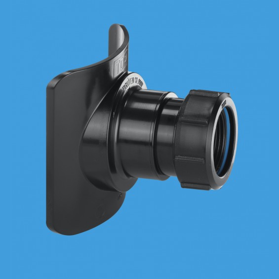 4/110mm x 1½" (1.1/2") Pipe Mechanical Soil Pipe Boss Connector (Black) - BOSSCONN110T-BL