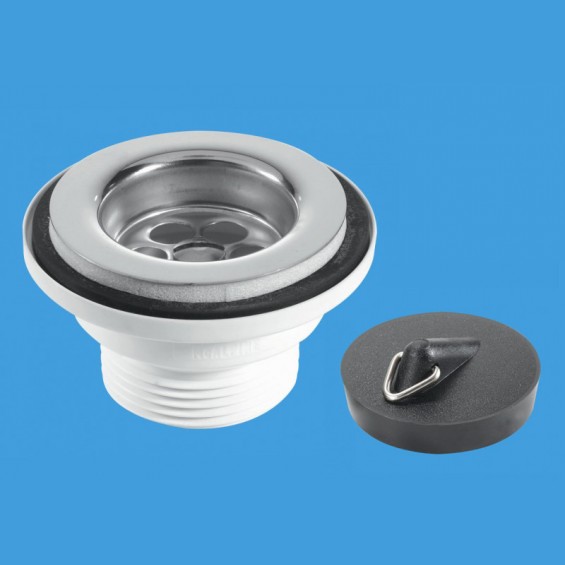 1¼" (1.1/4") Centre Pin Basin Waste with Plug - BSW1P