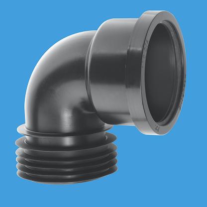 90° Bend Drain Connector - Black