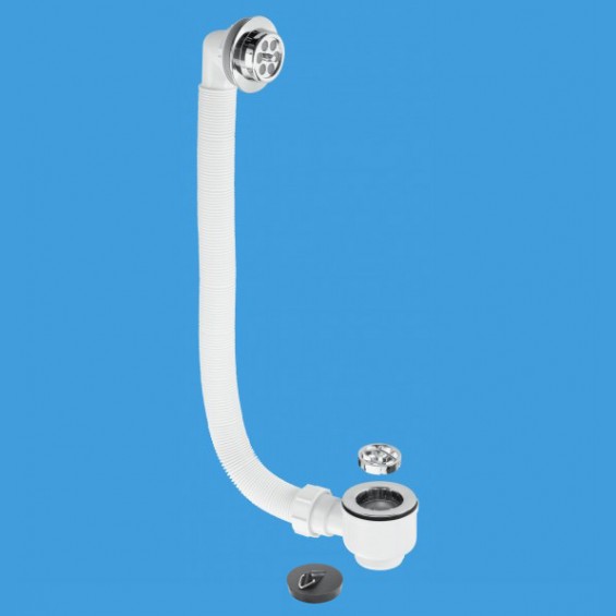 1½" (1.1/2") Bath Combined Waste and Overflow - 34mm Ø tube - FBW2R-C
