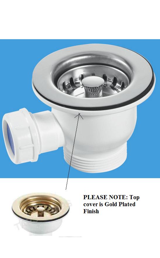 1.1/2" Mini Basket Strainer Waste - MBS85PVD 