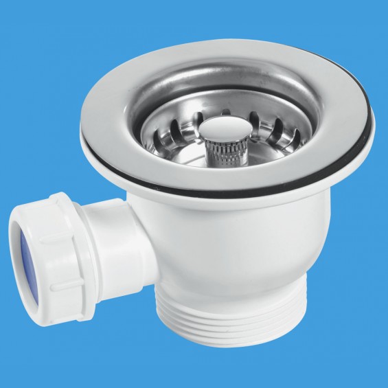 1½" (1.1/2") Mini Basket Strainer Waste -Stemball Plug - MBSWSS85