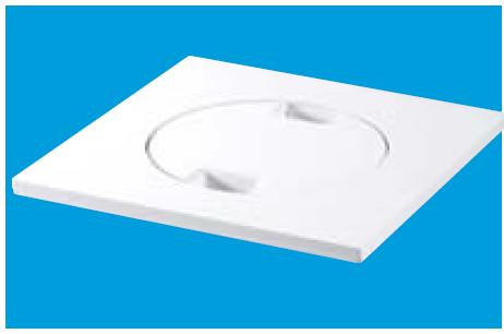 2000mm Square White ABS Tile and Cover - MDTOP20C-WH