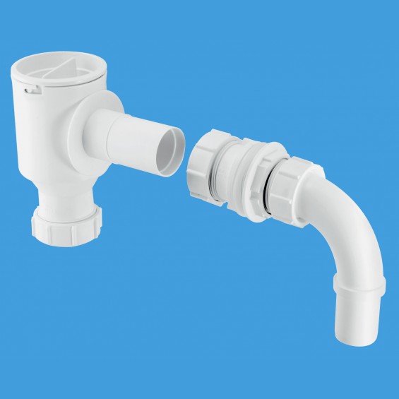 1½" (1.1/2") Complete Screened Tank Overflow Connector - Extended - R45E