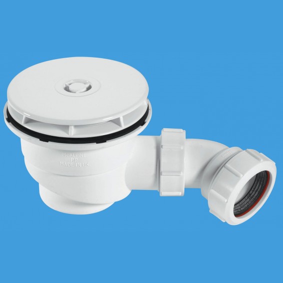 1½" (1.1/2") 90mm Shower Trap (Original) - White Plastic  - ST90WH10