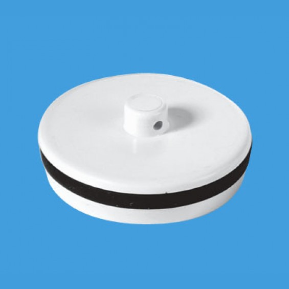 1½" (1.1/2") White Plastic Plug with Rubber Seal - WP1