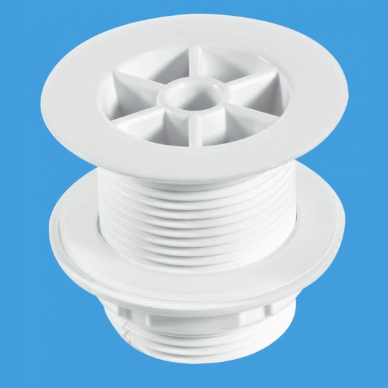 1¼" (1.1/4") Flush Flange Urinal Waste - White (Short) - WU1S