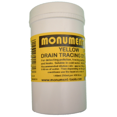 MONUMENT 4oz YELLOW DRAIN DYE - 1265H 