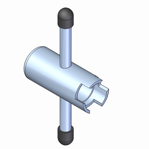 MONUMENT STUBBY WHEEL HEAD KEY - 3133U 