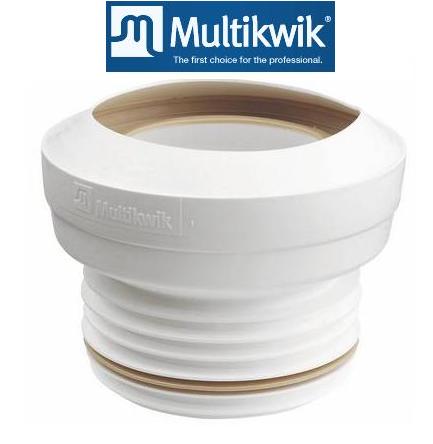 Multikwik Extended Straight (for 3/12" soil pipe) Connector - MKS7